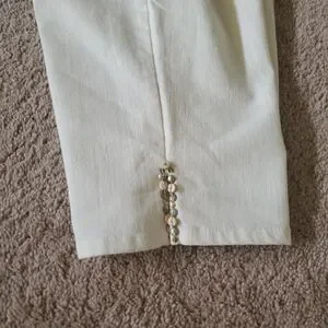 Ruby Rd Shorts Ruby Rd. | Shorts | Ruby Rd 4 Off White Long Jean Short Beaded Side ...